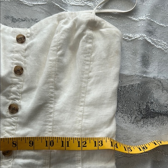 Kimchi Blue Cream Button-Front Mini Dress - Picture 5 of 14